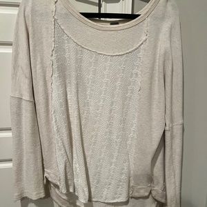 Free People cream sweater XS